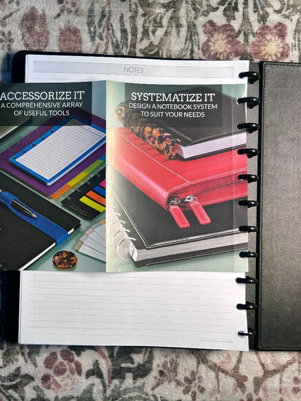 Circa Leather Discbound Calendar, Planner, Notebook. Color: Saddle